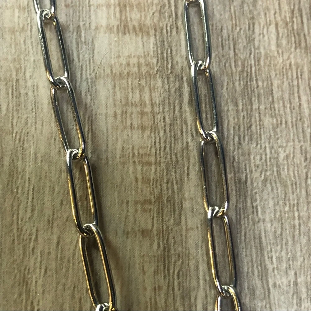 White Fire Opal Silver Butterfly Necklace - Picture 6 of 9